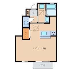 RESIDENCE蔵持の物件間取画像